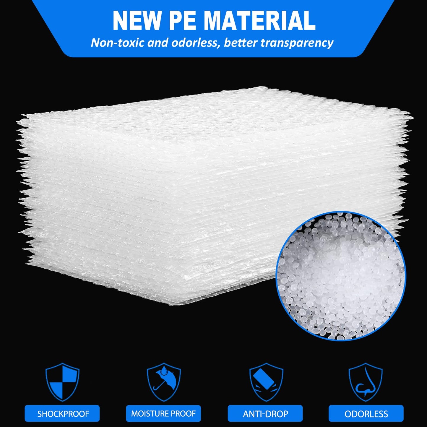 Bubble Pouches Wrap Bag 8 Inch x 10 Inch,30 Pcs Double Wall Thickening Shockproof Bubble Bags, Clear Bubble Out Bags Protective Bubble Pouch, Cushioning Bags for Moving, Shipping and Packing