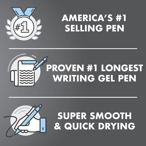 PILOT G2 Gel Ink Refills - Bold 1.0mm Black Ink for Rolling Ball Pens | 12-Pack