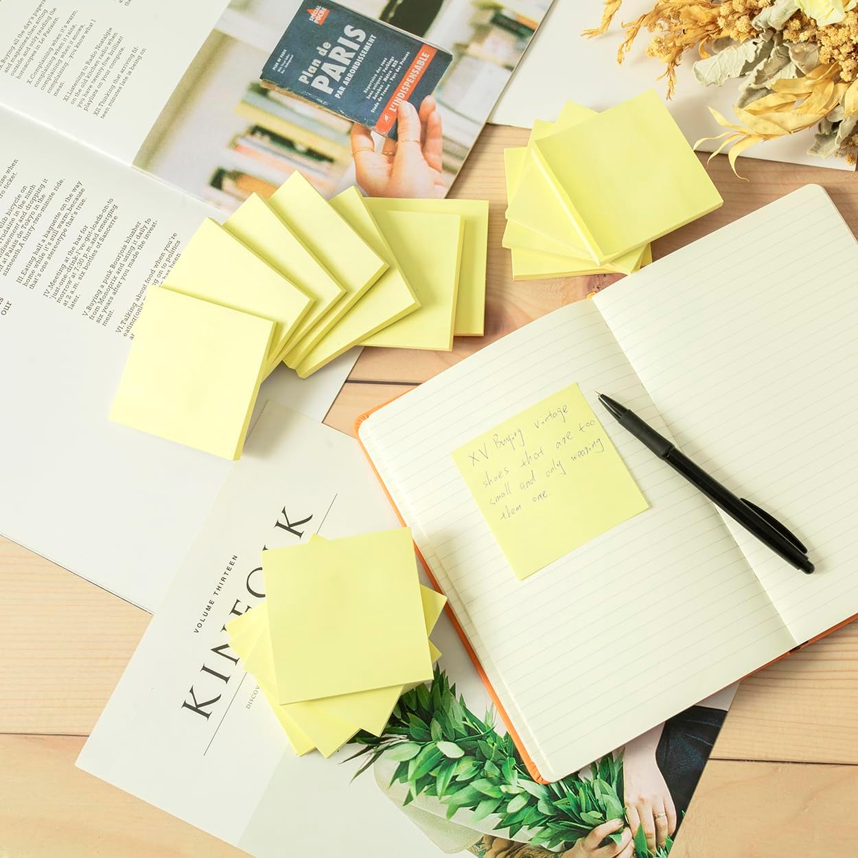 (16 Pack) Sticky Notes 3x3, Self-Stick Pads Bright Colors Sticky Note, Recyclable, Easy to Stick for Home, Office, Notebook