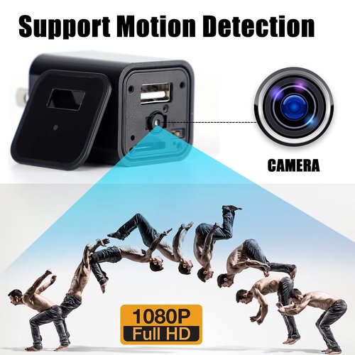 IZNVEE Charger Camera HD 1080P Nanny Cam Wall Outlet, Motion Detection