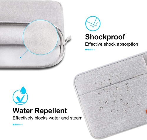 Lacdo 13-Inch Laptop Sleeve Case - Compatible with MacBook Air & iPad Pro | Stylish Gray Design