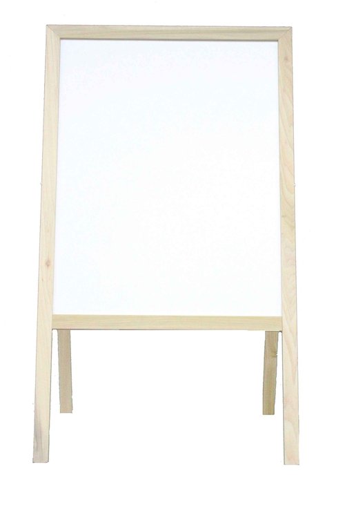 Flipside Products Marquee Easel, Natural Hardwood, White Dry Erase/Black Chalkboard, Menus, Announcements, Restaurants, Coffee Shops, Sale
