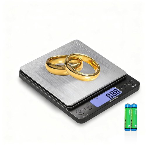 SKEAP Digital Jewelry Scale - 500g x 0.01g Precision Scale with Backlit LCD | Ideal for Gemstones & Coins