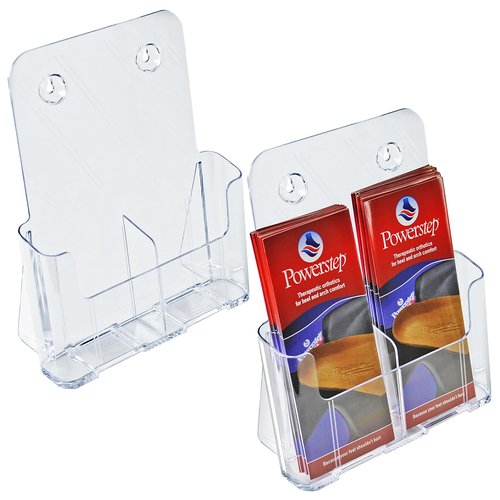 Azar Displays 252386 Trifold 2 Pocket, Side by Side Brochure Holder, 2-Pack