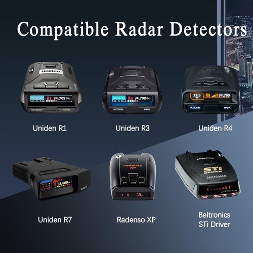Cordro Radar Detector Cable - USB to RJ11 Plug, 5Ft Length for Escort Passport 9500i & Uniden R1/R3/R7
