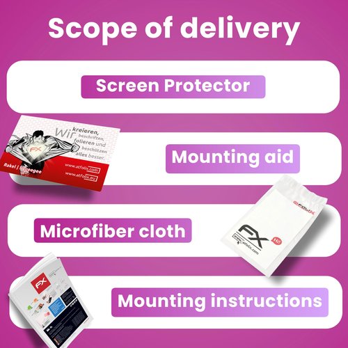 atFoliX Plastic Glass Protective Film compatible with GIT G-Scan 3 Glass Protector, 9H Hybrid-Glass FX Screen Protector