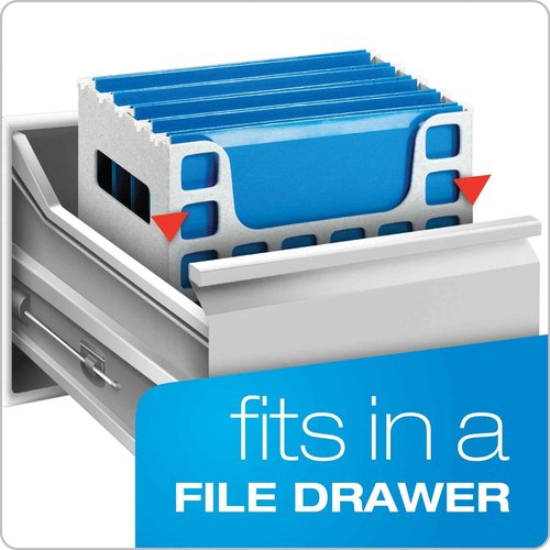 Pendaflex 23054 Desktop File w/Hanging Folders, Letter, Plastic, 12 1/4 x 6 x 9 1/2, Granite (Pack of 2)