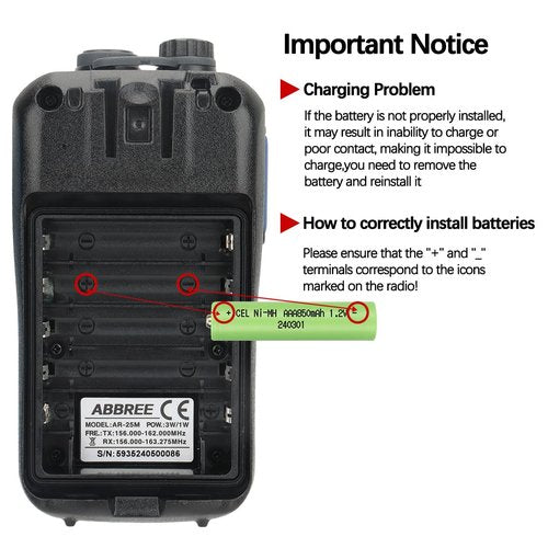 ABBREE Marine Radio VHF Handheld Radio Floating IP67 Waterproof MR-25 Long Range Noise Cancelling Mic Walkie Talkie NOAA Weather,LCD Display Vibration Water Draining Two Way Radio for Boat,2Pack