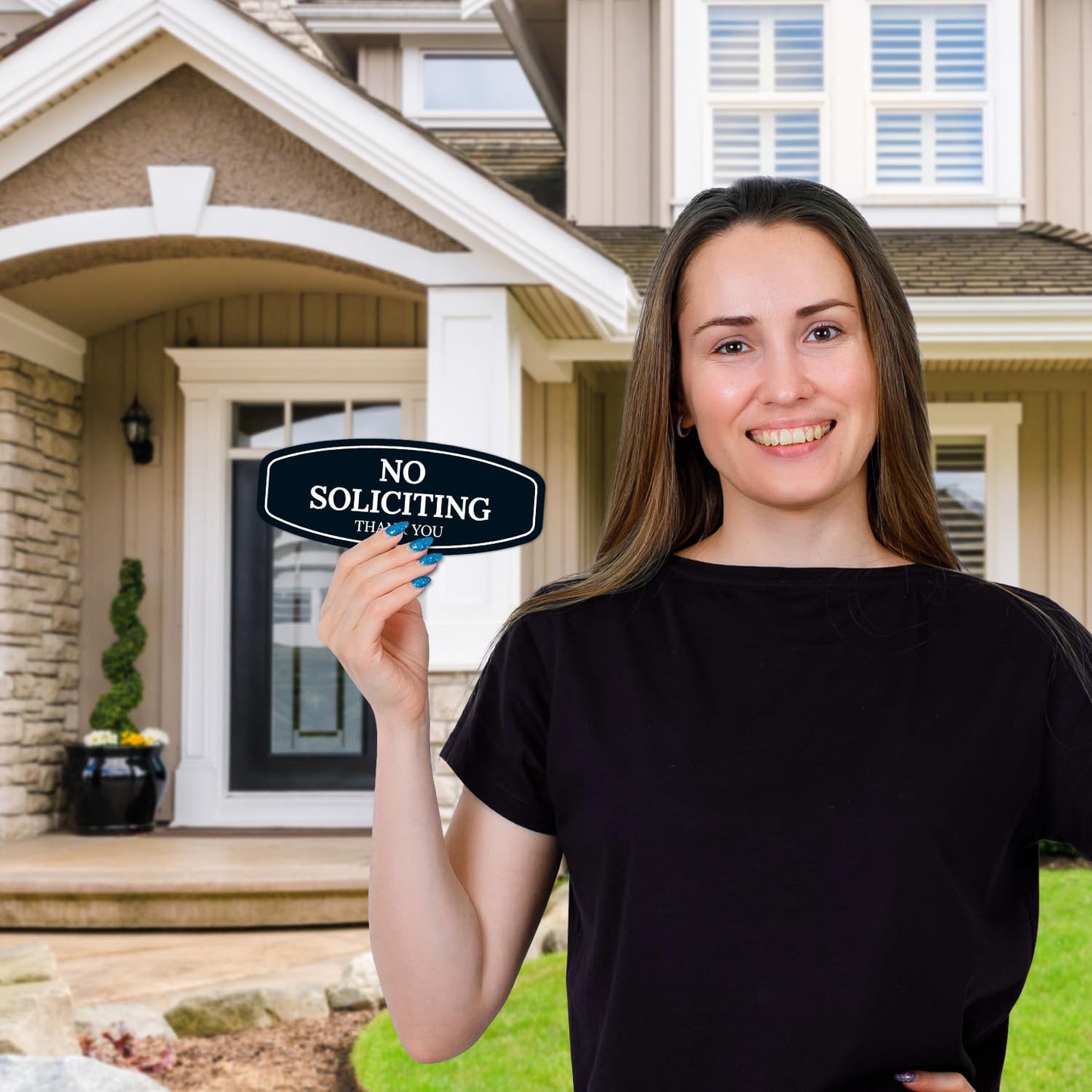 No Soliciting Sign for House Thank You Sign, (SI-1541)