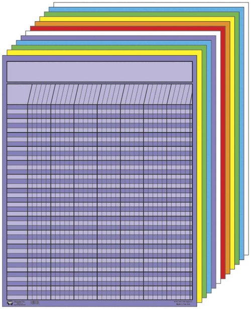 Vertical Chart Set of 12