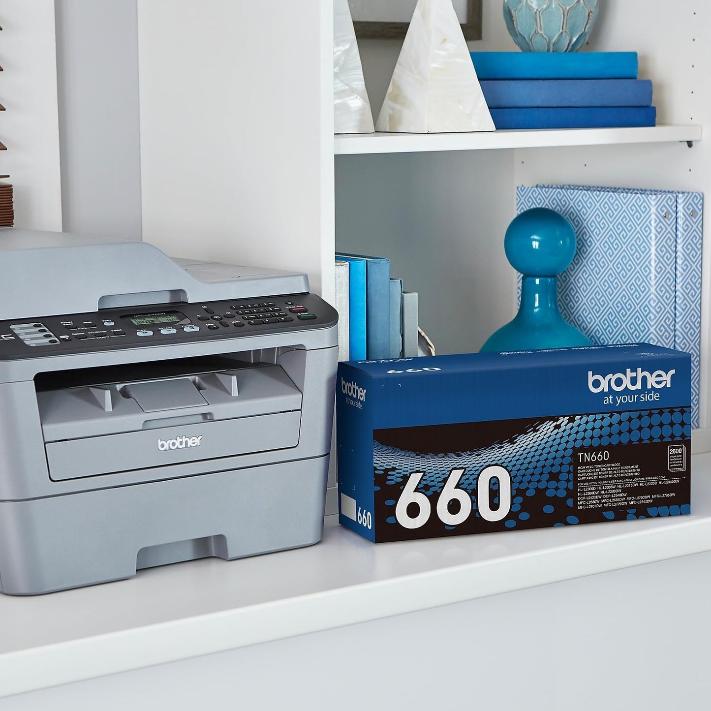 Brother TN-660 Black Toner Cartridge - High Yield for Up to 2,600 Pages | Retail Packaging