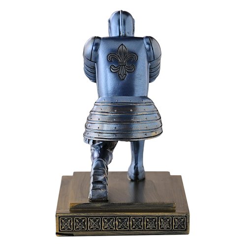 Amoysanli Knight Pen Holder Desk Organizers and Accessories Desk Decor Resin Pen Holder as Gift with a Cool Pen for Office and Home (Blue)