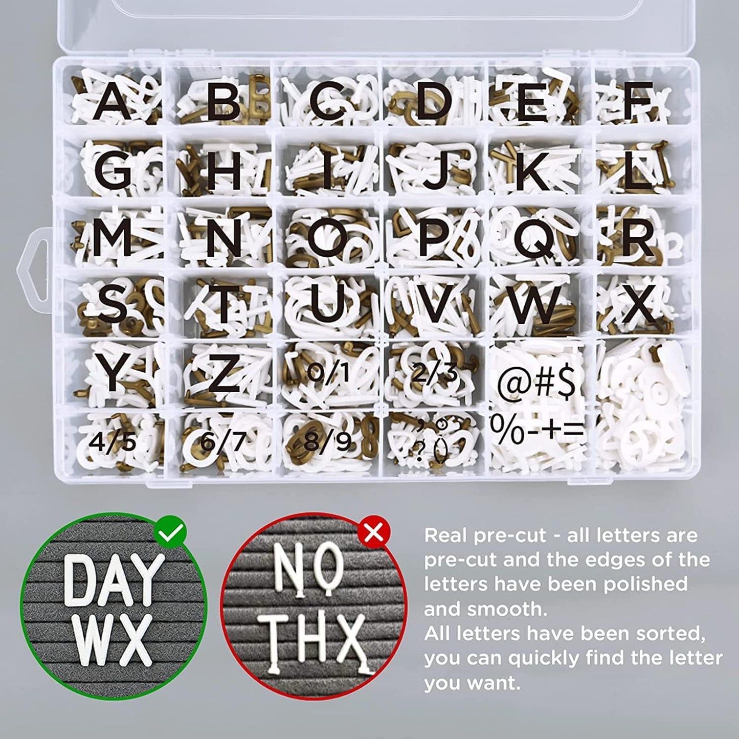 Changeable Felt Letter Board by [Brand Name] - 10x10 Inch with 725 Pre-Cut Letters | Perfect for Classroom Decor