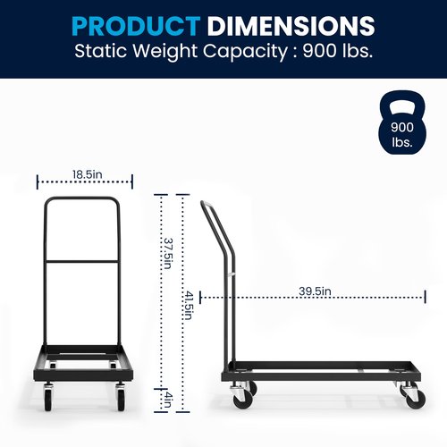 Flash Furniture Kaden Folding Chair Dolly