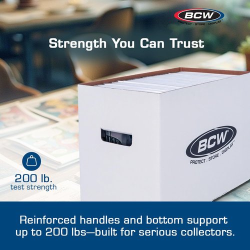 BCW Magazine/Document Storage Box 10-Pack | Durable Cardboard Filing Box
