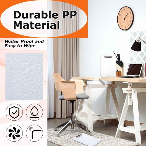 12 Pieces Clipboard with Storage 9.5 x 13.5'' High Capacity Nursing Clip Boards with Pen Holder Black Binder Folder Paper Organizer for Nurses Teachers Work School Office Supplies(Clear)