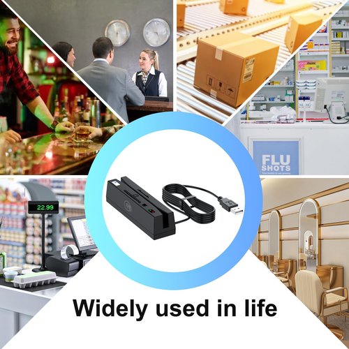 YL160 USB 4 in 1 Multifunction Magnetic Card Reader/Contactless/PSAM Card Reader Writer only for Professional Person,Simply Plug and Play