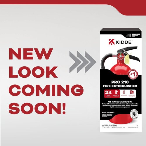 Kidde Fire Extinguisher - Commercial-Grade Safety for Offices & Schools | Rechargeable 2A10BC