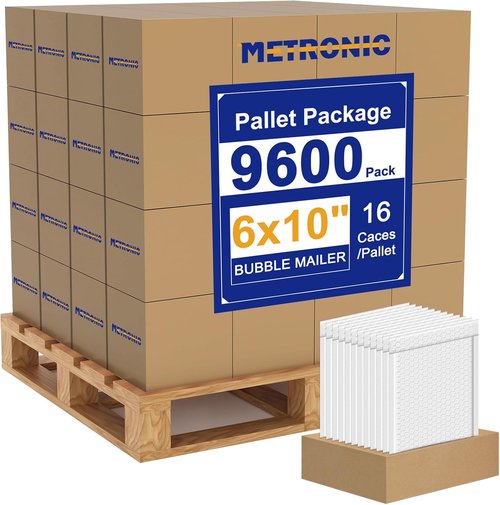 Metronic Bubble Mailers - Waterproof Self-Seal Padded Envelopes 6x10 Inch | Perfect for Shipping Jewelry & Makeup