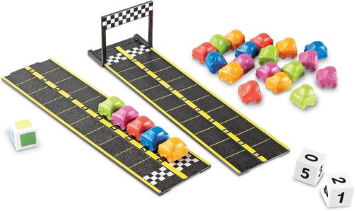 Learning Resources Mini Motor Math Activity Set - Engaging Math Manipulatives for Preschoolers | Addition & Subtraction Games