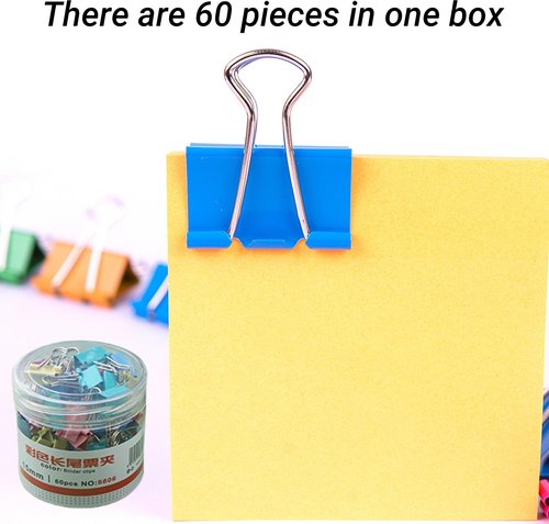 Loose-Leaf/Spring Binder - Durable Plastic, Holds 200 Sheets for Office/Home Organization-color60pcs（15mm）