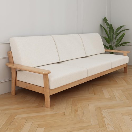 M Mute Touch Couch Back Cushions Pillows, Wedge Pillow for Couch & Bed, Back Lumbar Support Pillow, High-Density Foam Backrest Cushion with Linen Cover for Back Pain Relief