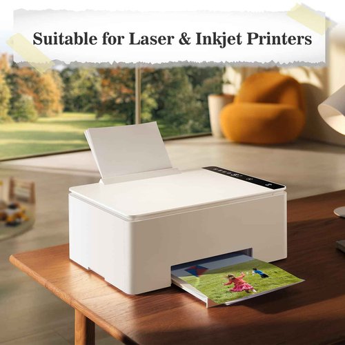 Yizhet 200 Sheets Card Stock Printer Paper 8.5 x 11, Bright White Cardstock 65lb/176gsm, for Office Printing, Invitations, Crafting, DIY Cards