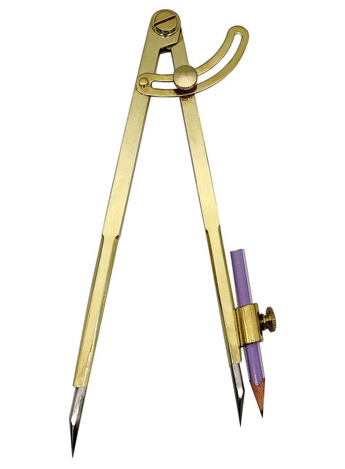 5MoonSun5's 8'' Large Pencil Marking Compass Circle Leather Scratch Compass Maker Scriber Marking Wing Divider, Ideal for Drawing Circles, Scribing Wood Metal, Drafting,Map Plotting with leather cover