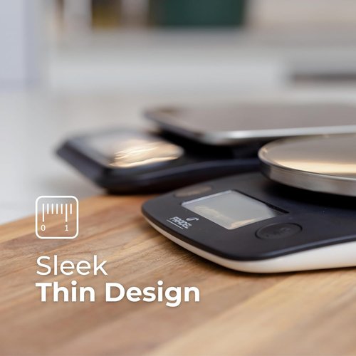 Fradel Digital Kitchen Food Scale - 11lb Capacity in Grams & Ounces for Cooking, Baking & Weight Loss