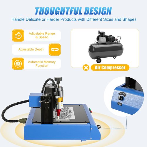 2 in/s Marking Electric Metal Marking Machine 110V 400W 7.9 * 5.9in Dot Peen Metal Engraving Machine Numbers Letter Tag Nameplate Engraver Device with USB Flash Disk for Metal & Steel Signs