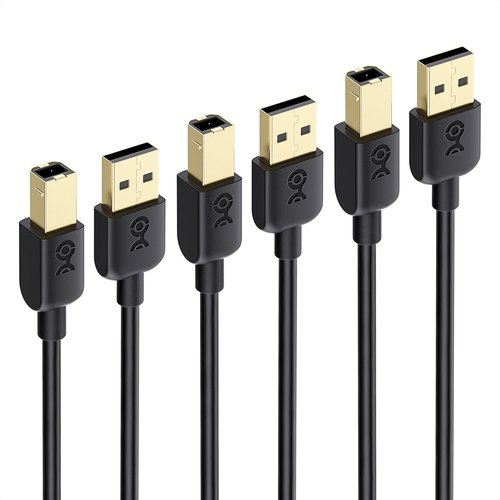 Cable Matters USB Printer Cable - 10ft USB A to B, Compatible with Printers & Scanners | Black