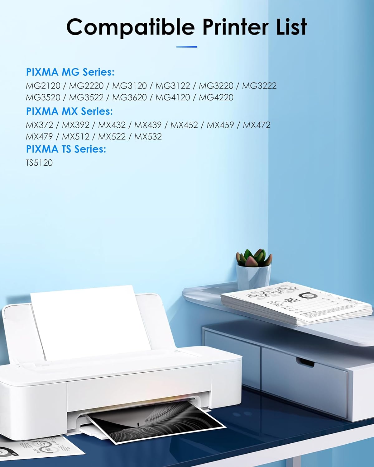 PG-240XL/CL-241XL Ink Cartridges Replacement for Canon 240XL 241XL Combo Pack 240 241 Printer Ink for PIXMA MG3620 MG3600 TS5120 TS5100 MG3220 MG3520 MG2120 MX472 (1 Black, 1 Tri-Color)