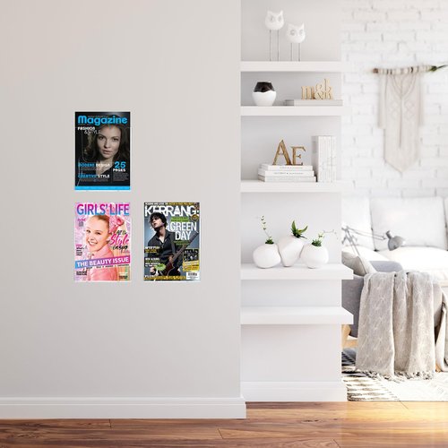 CertBuy 3 Pack Brochure Holder 8.5 x 11 In Flyer Holder Acrylic Brochure Holders Wall Mount Pamphlet Holder Clear Literature Holder Plastic Brochure Holders Wall Mounted, Mail Holder For Wall