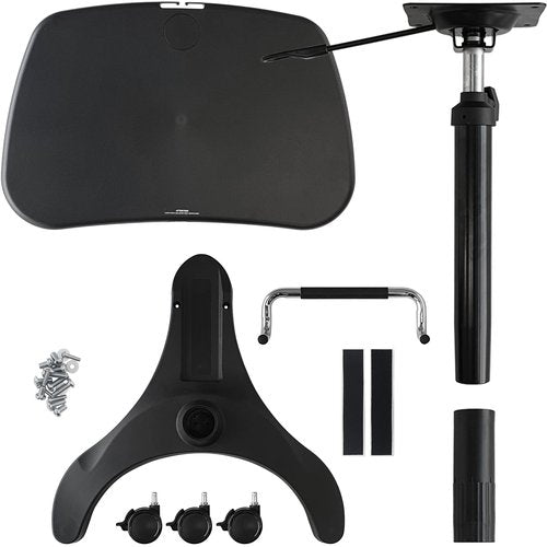 Aidata LPD008P Popdesk Deluxe Mobile Workstation Notebook Cart Eco Version. Does not Include Cup Holder or Mouse Pad. Black