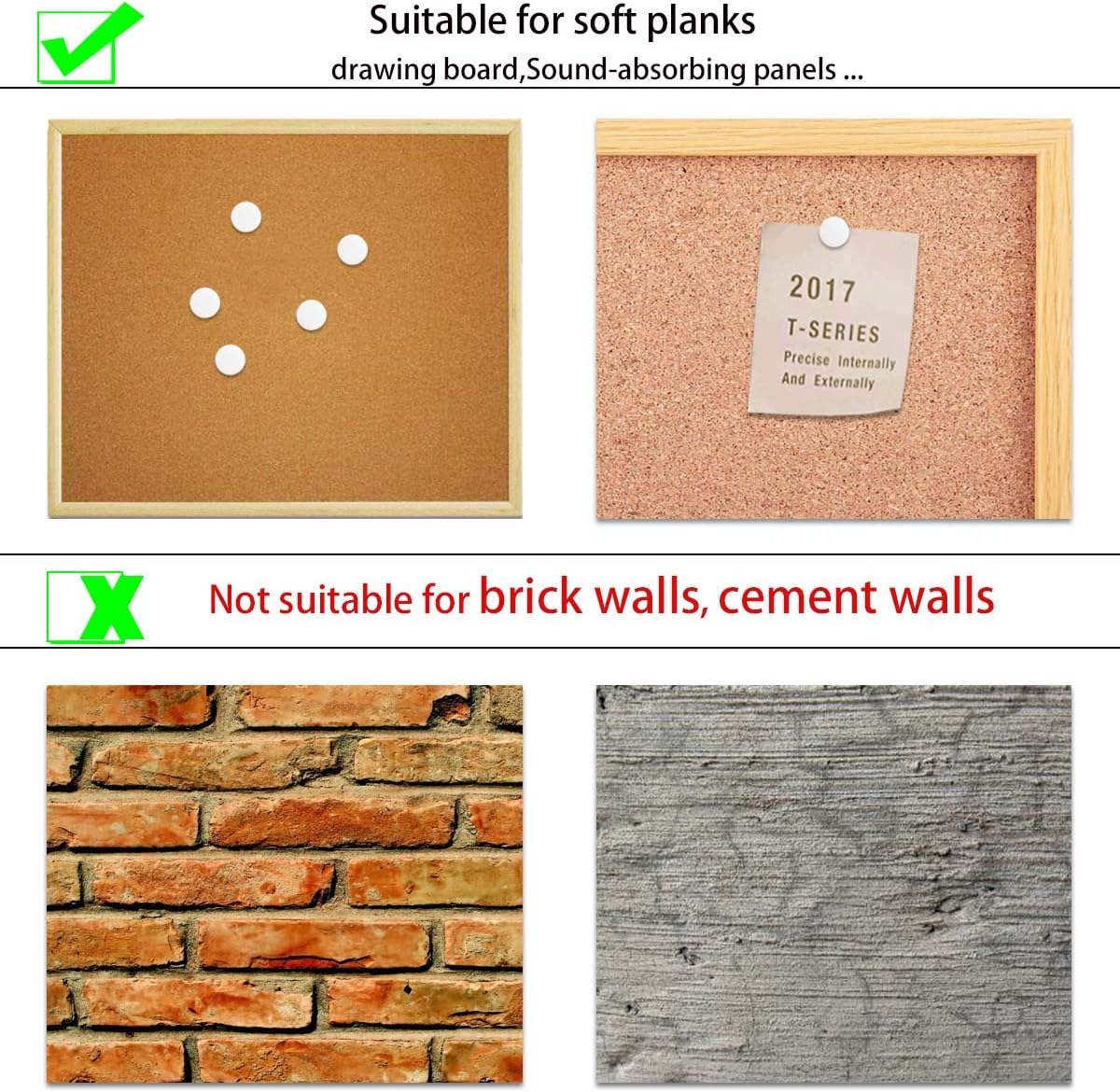 Skiennix Push Pins - Durable Plastic Round Head Thumbtacks for Home, Office & School | 100PCS White