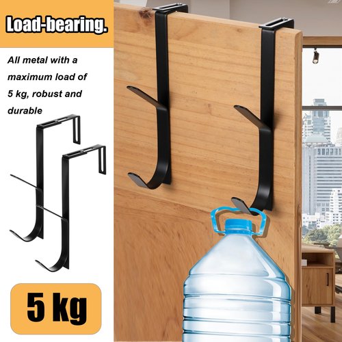 2 Pcs Adjustable Cubicle Hooks Thicker Double Cubicle Wall Hook Sturdy Iron Cubical Hook for Coats with Screwdriver for Office Bathroom Bedroom Adjusted Double Wall Hooks for Hanging Clothes Hat Towel