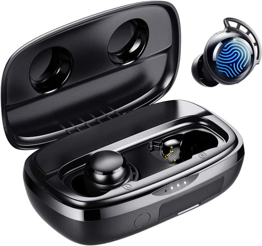 Tribit FlyBuds 3 Wireless Earbuds - 110H Playtime, Bluetooth 5.3, IPX8 Waterproof, Touch Control, Deep Bass