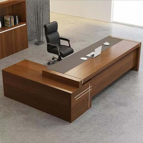 Luxury Executive Desk L Shape, L-Shaped Executive Office Desk, L Shaped Modern Desks, Wood Large Desks for Home Office (Left, 87" L x 63" W x 30" H)