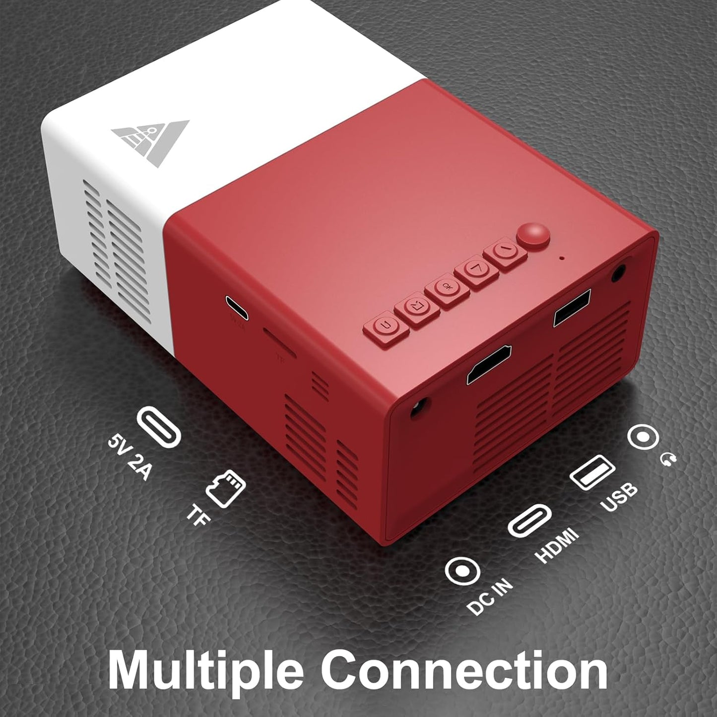 Skiennix Mini Portable Projector - 1080P HD with WiFi & Bluetooth | 170" Screen, Compatible with Phone & Laptop