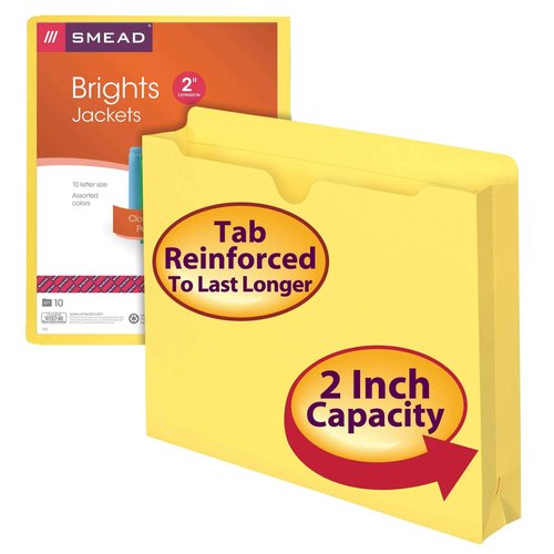 Smead File Pockets and Jackets Letter Size Bundle (5 Pack)