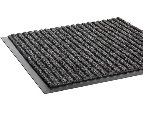 Crown Needle Rib Wipe and Scrape Mat, Polypropylene, 36 X 120, Gray