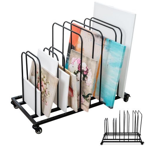 Art Canvas Storage Rack | Store Your Canvas Safely | Easily Movable Drying for Art | Organize Your Studio Professionally | Print Rack for Artwork | Classroom Artwork Organizer | Painting Storage