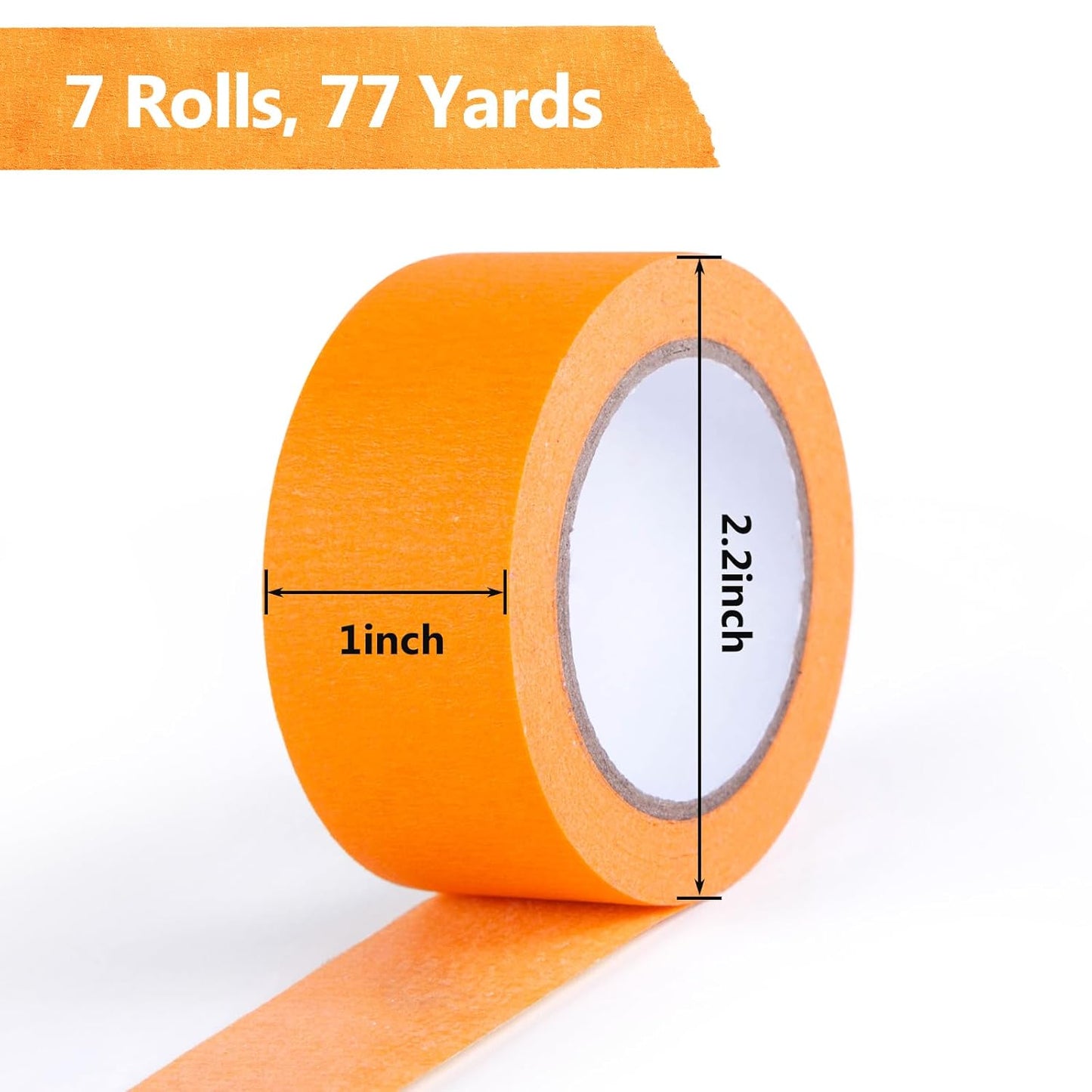 VGOODALL Washi Tape Set - 7PCS Colored Masking Tape for Arts & Crafts | 330 Feet x 1 Inch