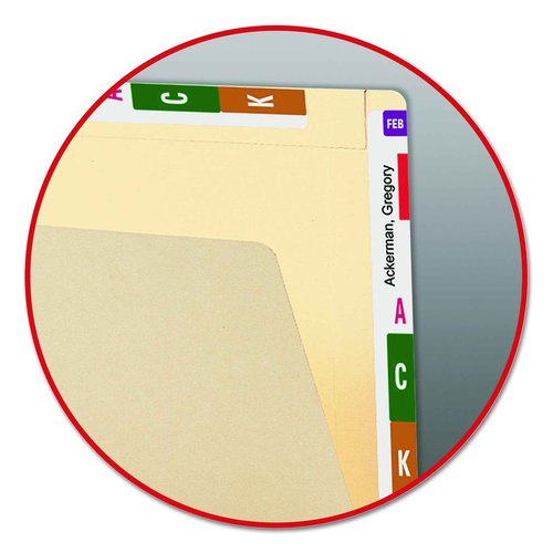 Smead Conversion File Folder Top and End Tab, Letter Size, Manila, 100 per Box (24190)
