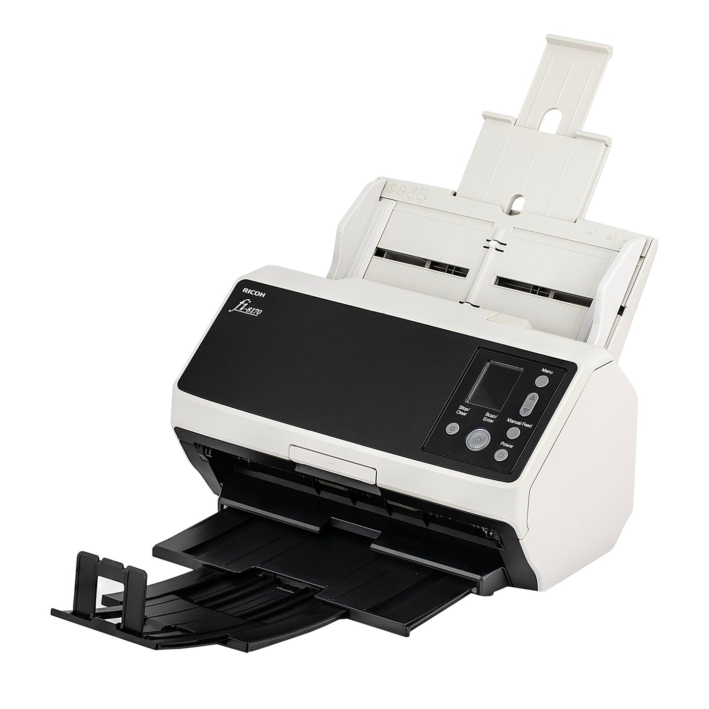 Ricoh fi-8170 Professional High Speed Color Duplex Document Scanner (PA03810-B055) + USB Printer Cable + Network Cable