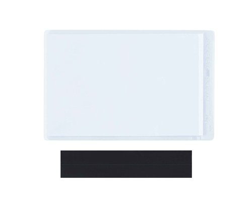BOX USA BLH143 SUPERSCAN® Magnetic Vinyl Envelopes, 4" x 6", Clear (Pack of 50)