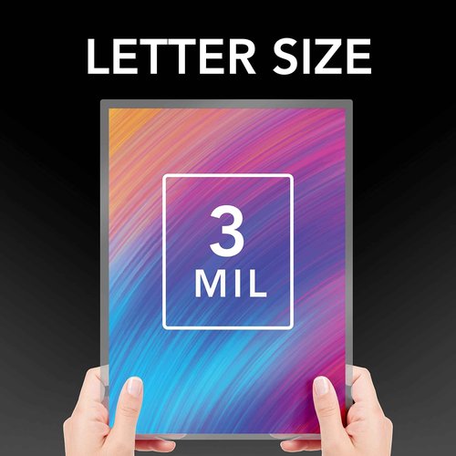 GBC Laminating Sheets, Thermal Laminating Pouches, Letter Size, 3 Mil, EZUse, 100 Pack (3745003)