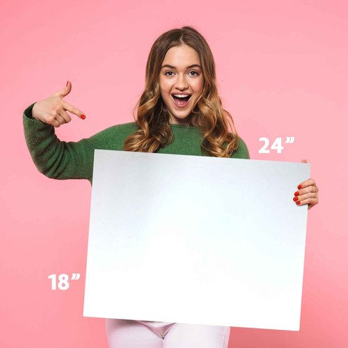 Flipside Products 18" x 24" White Foam Board, Arts and Crafts, 3/16" Thick, Presentations, Signboards, Backing Board, Display, Pack of 25