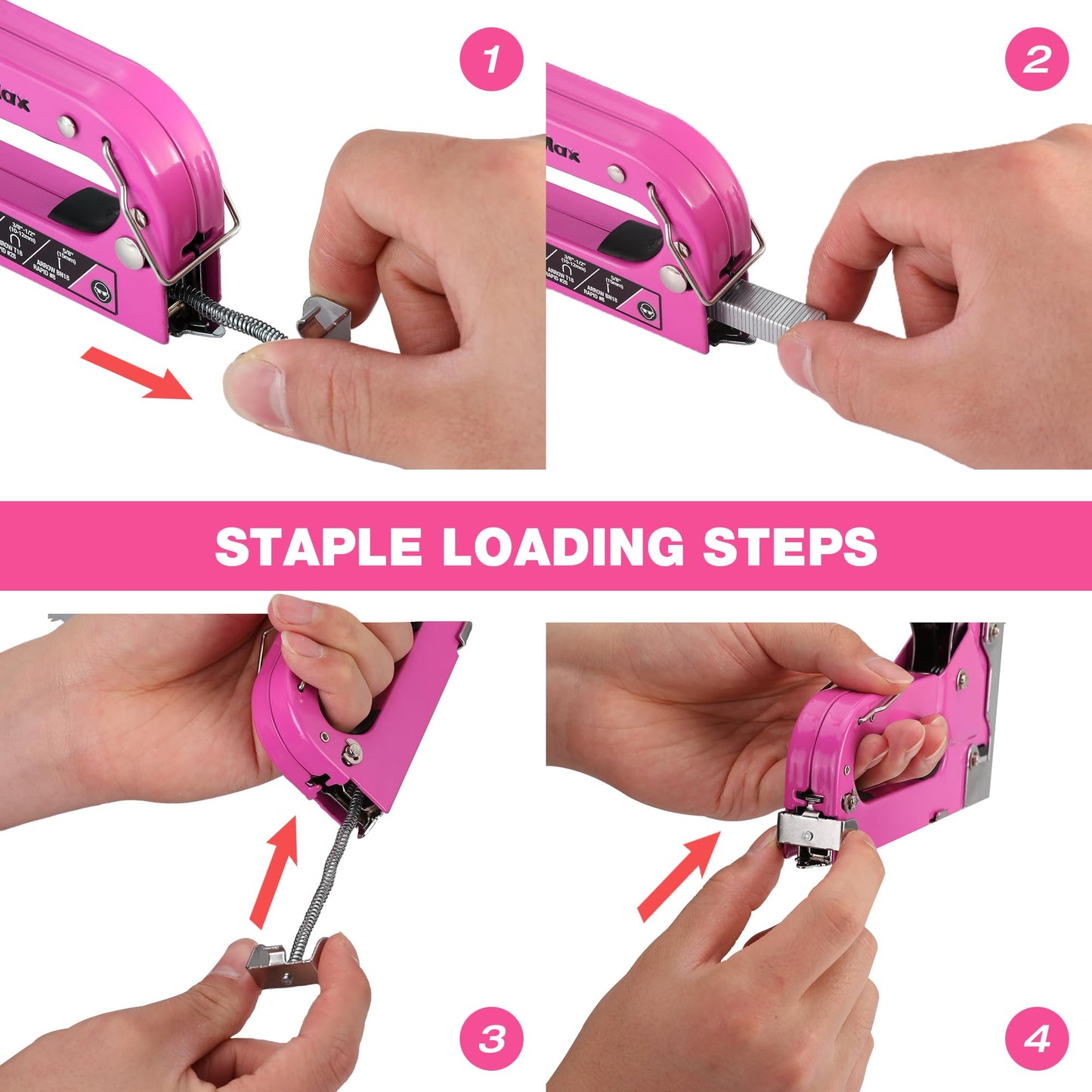 ValueMax Staple Gun, Heavy Duty 3-in-1 Manual Nail Gun with 2000 Staples, Remover, Upholstery Stapler for Wood, Furniture, Carpet, Carpentry, DIY, Wire, Decoration, Craft, Fixing Material, Decoration