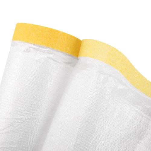 MyLifeUNIT Masking Paper, 10 Pack Masking Film with Tape for Automotive Painting Covering